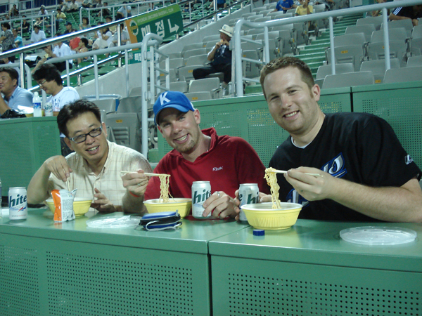 eating at the ballpark
